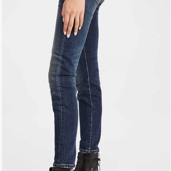 R13 Boy Skinny Jeans - 25washed in cold/hung to drycolor is vintage dark